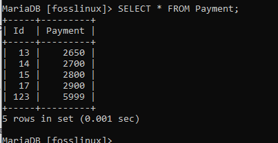 updated payment table with user 12 changed to 17 and change in amount