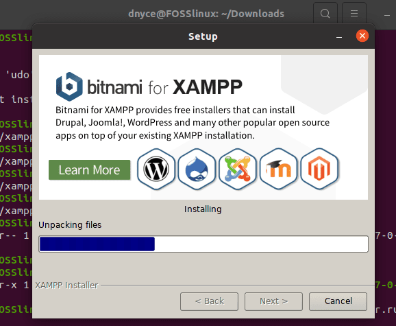 xampp-linux-x64-8.0.7 installation process