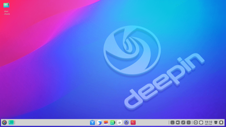 2. deepin user interface