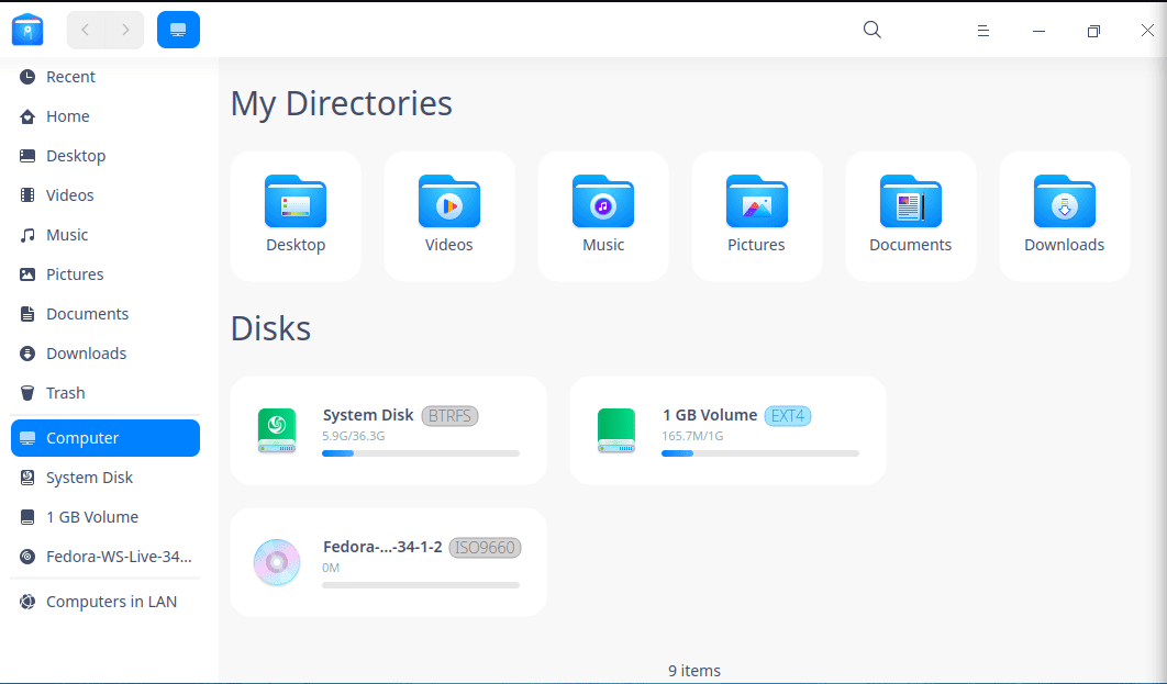 29. deepin file manager