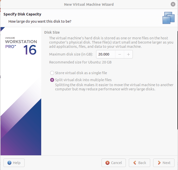 disk sizing