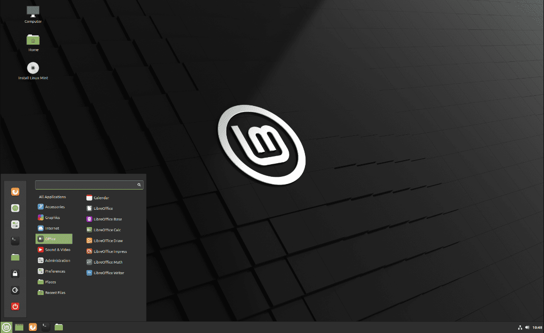 Linux Mint 20.2 Uma desktop environment