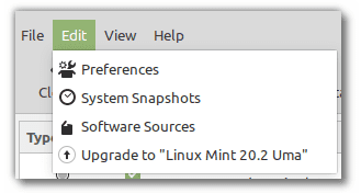 upgrading to linux mint 20.2 uma through the update manager