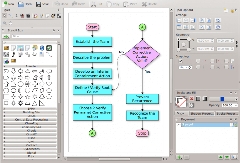 Calligra Flow