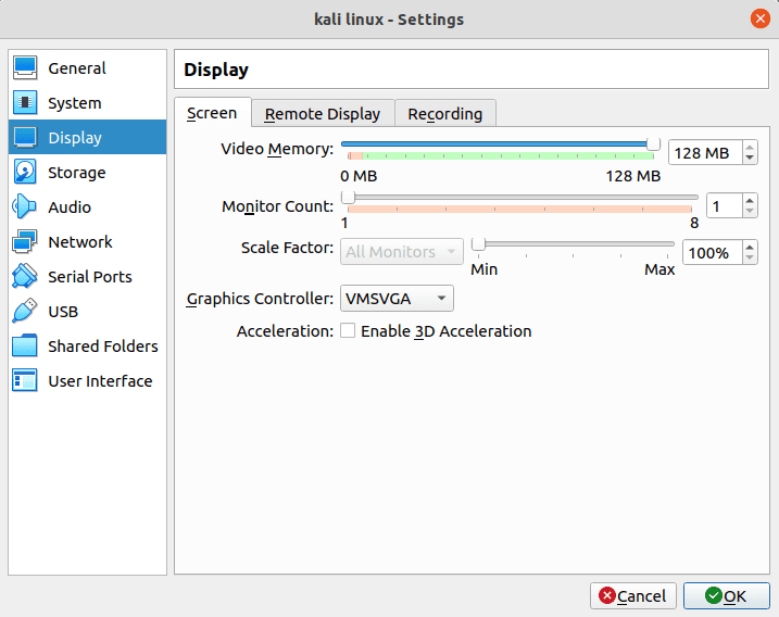 increase the video memory