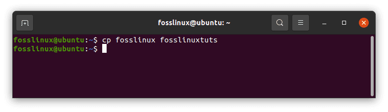 create a new file named fosslinuxtuts and transfer files from fosslinux