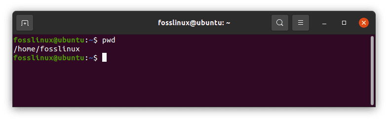 pwd command