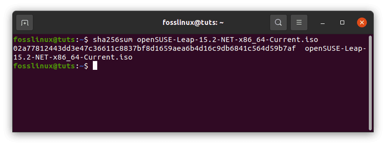 opensuse checksum