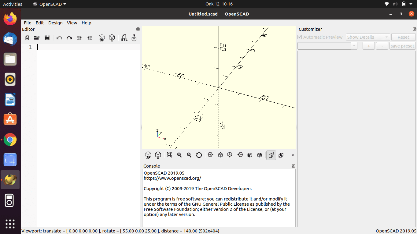 openscad interface