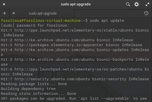 update system