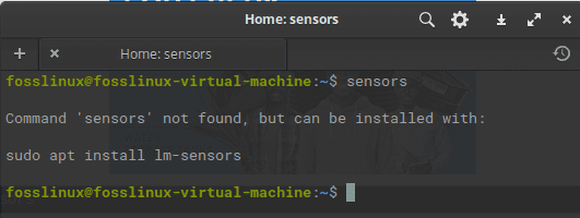 we have no sensors