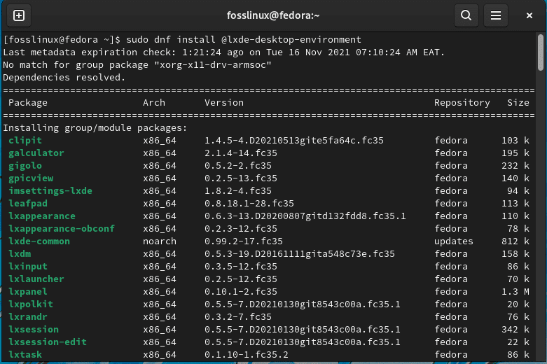 install lxde environment