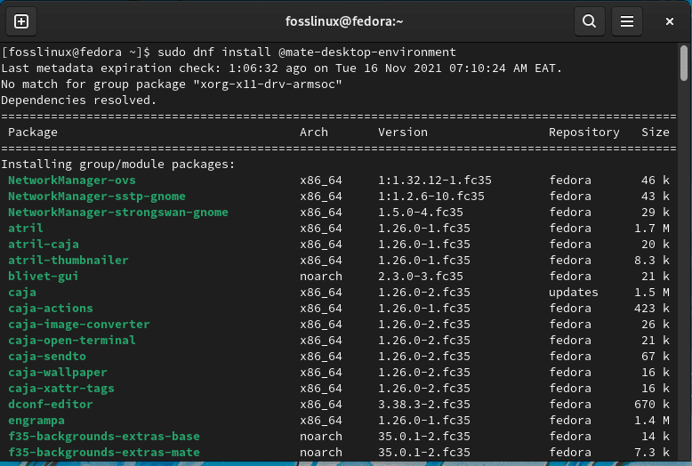 install mate environment