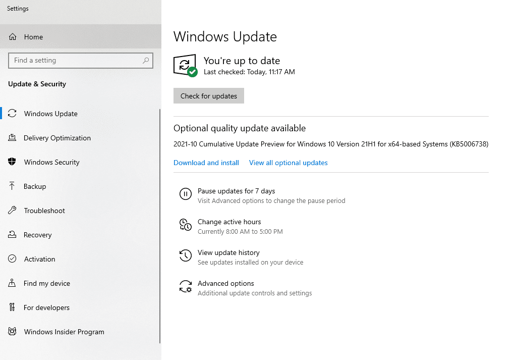 windows update