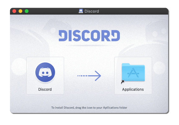drag discord into the applications folder