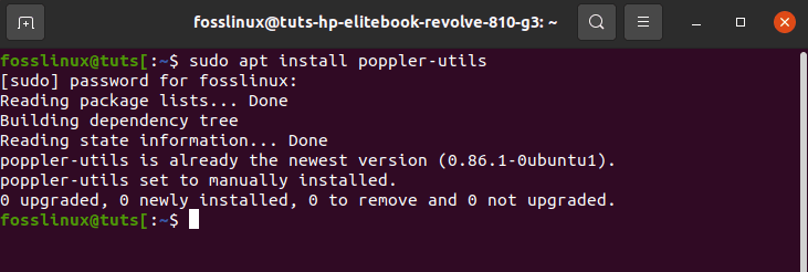 install poppler utils