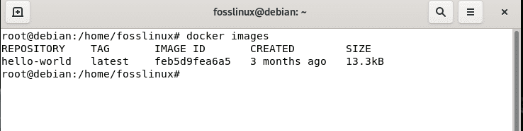 docker images