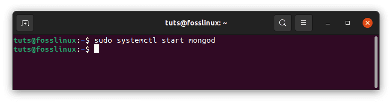 start mongodb