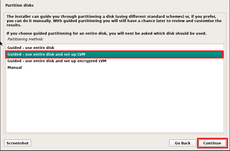 disk partitioning