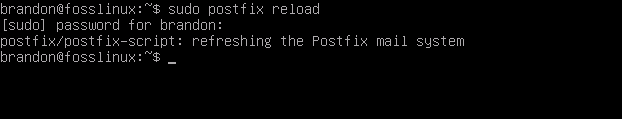 postfix reload