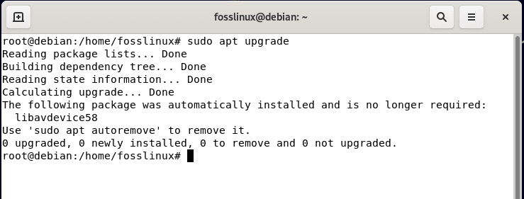 upgrade the system