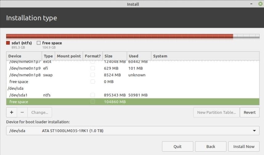 additionall partitions