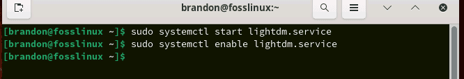 enable lightdm