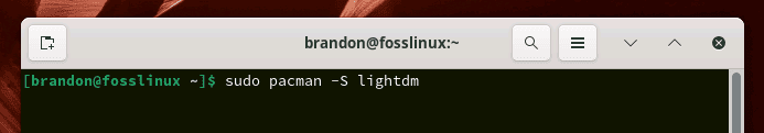 install lightdm