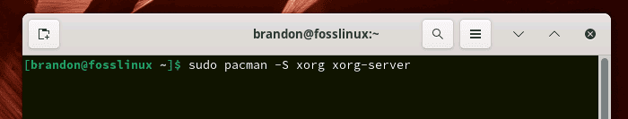 install x org