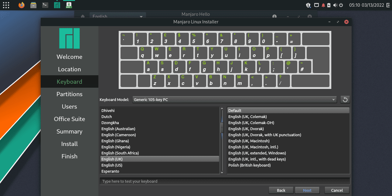 keyboard preference