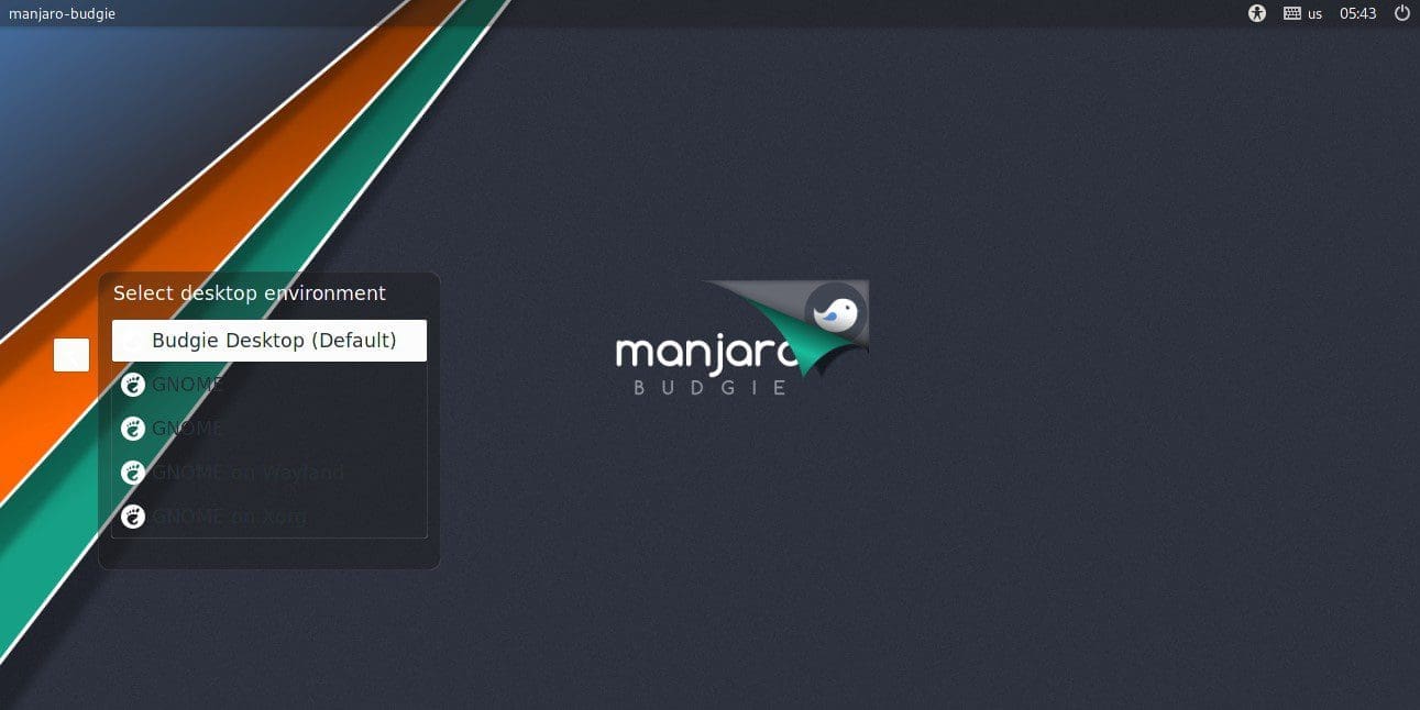 manjaro budgie login