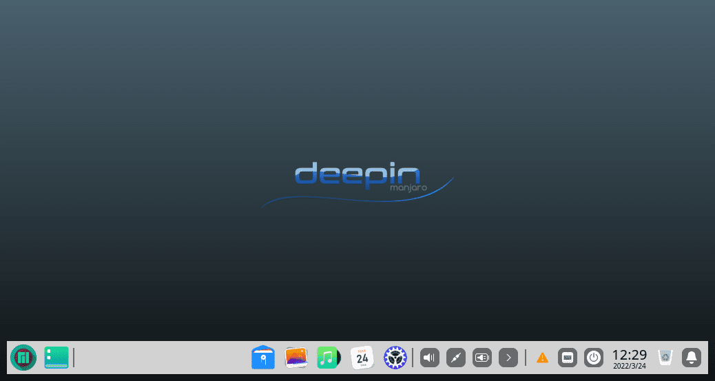 manjaro deepin desktop
