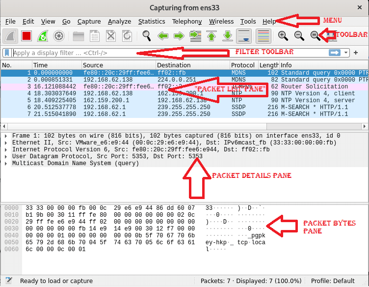 wireshark gui