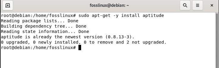 install aptitude