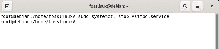systemctl stop