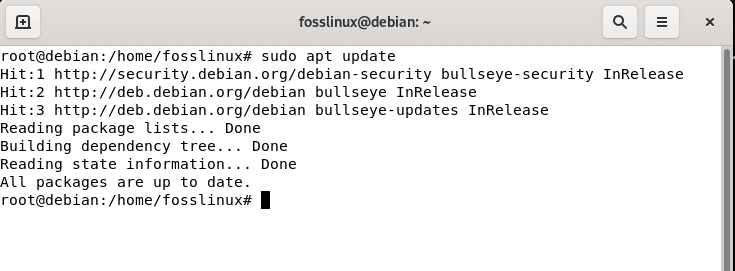 update system