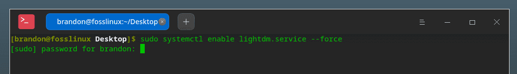 enable lightdm
