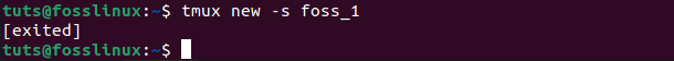 exited fosslinux session