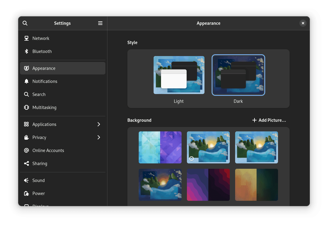 GNOME Dark Theme