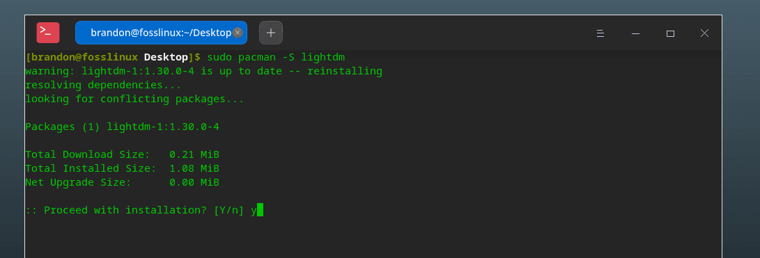 install lightdm