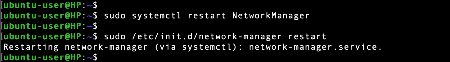 restart network service debian