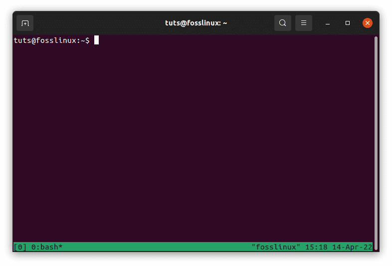 start tmux