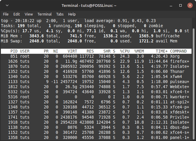 The Top System Monitor