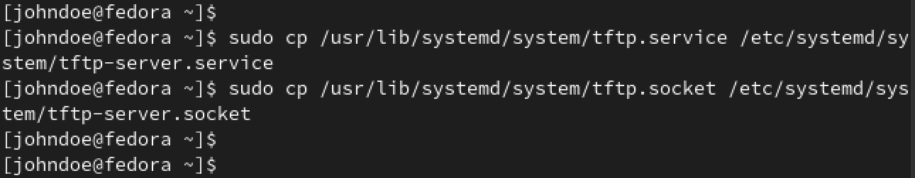 copy files to systemd