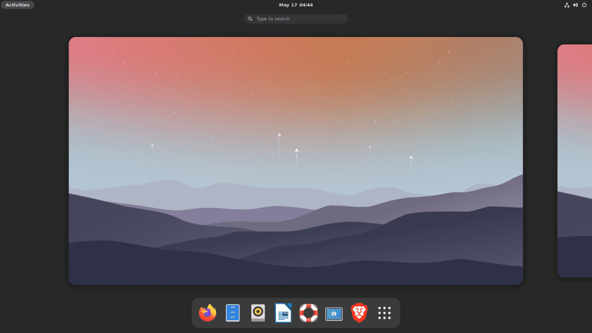 minimal gnome desktop