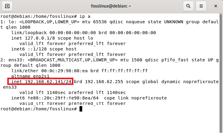 IPv4 installed