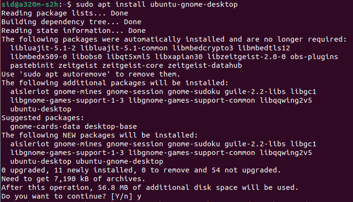 installing full ubuntu desktop