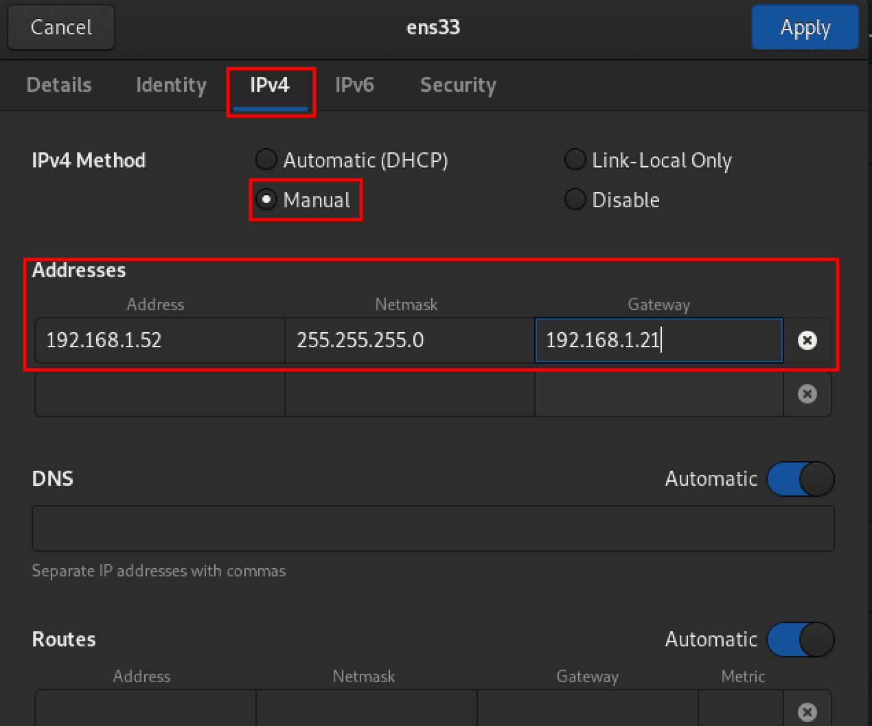 network configurations