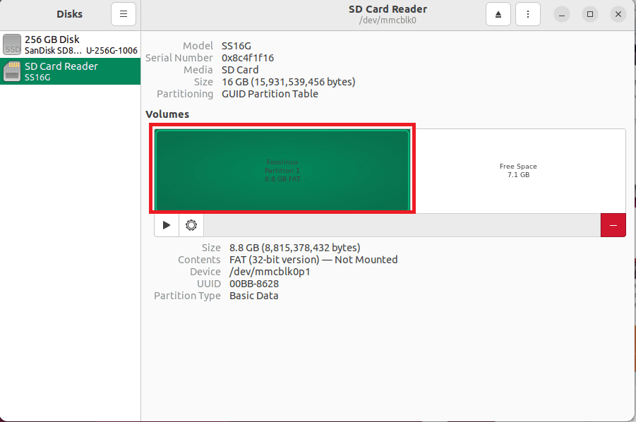 Partition should be formatted