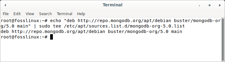 add mongodb repo